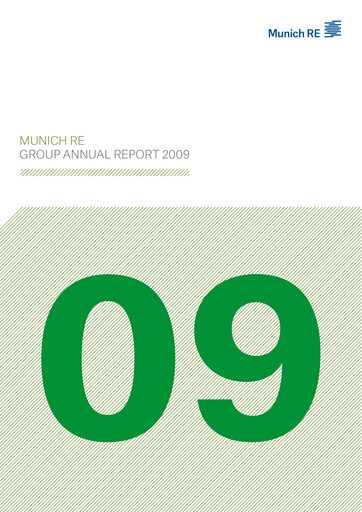 Miniature Munich RE (Münchener Rück) Rapport annuel 2009