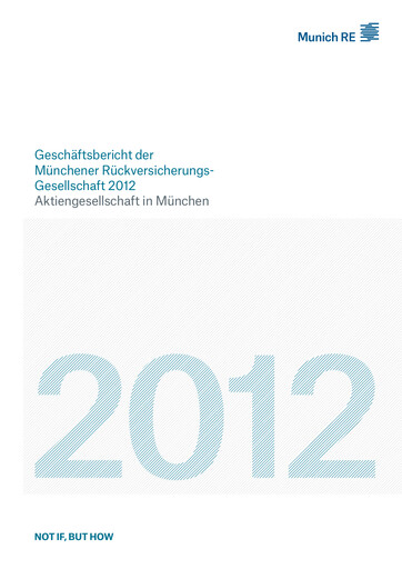 Thumbnail Munich RE (Münchener Rück) Financial Report 2012
