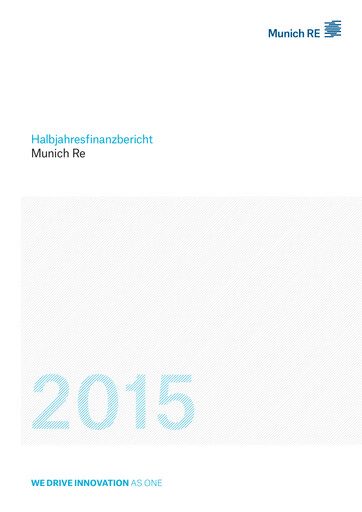 Thumbnail Munich RE (Münchener Rück) Half-year Report 2015-h1