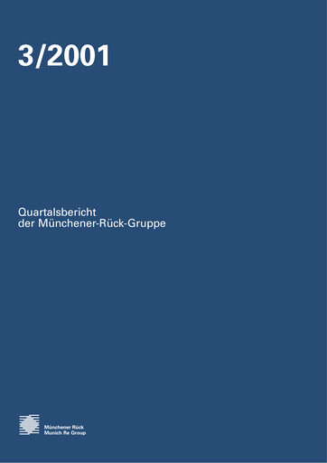 Thumbnail Munich RE (Münchener Rück) Quarterly Report 2001-q3