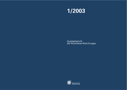Thumbnail Munich RE (Münchener Rück) Quarterly Report 2003-q1