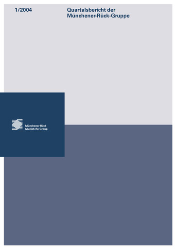 Thumbnail Munich RE (Münchener Rück) Quarterly Report 2004-q1
