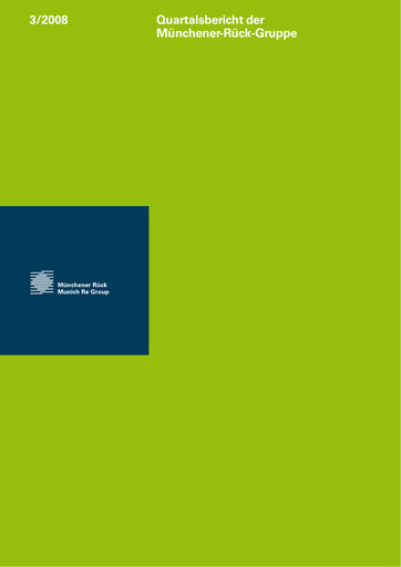 Thumbnail Munich RE (Münchener Rück) Quarterly Report 2008-q3