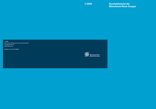 Thumbnail Munich RE (Münchener Rück) Quarterly Report 2009-q1