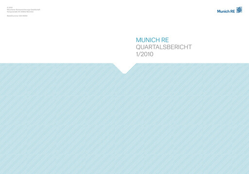 Thumbnail Munich RE (Münchener Rück) Quarterly Report 2010-q1