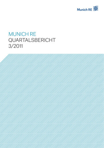 Thumbnail Munich RE (Münchener Rück) Quarterly Report 2011-q3