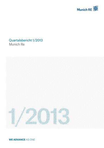 Thumbnail Munich RE (Münchener Rück) Quarterly Report 2013-q1