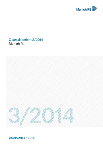 Thumbnail Munich RE (Münchener Rück) Quarterly Report 2014-q3