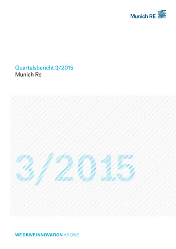 Thumbnail Munich RE (Münchener Rück) Quarterly Report 2015-q3