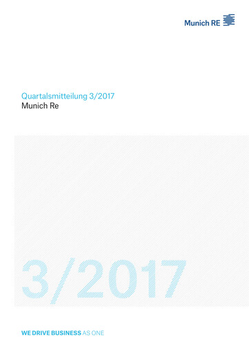 Thumbnail Munich RE (Münchener Rück) Quarterly Report 2017-q3