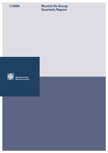 Thumbnail Munich RE (Münchener Rück) Quarterly Report 2004-q1