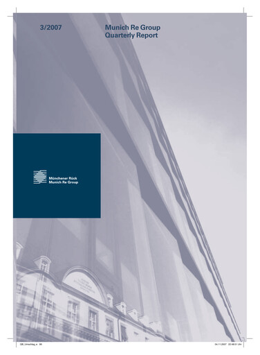 Thumbnail Munich RE (Münchener Rück) Quarterly Report 2007-q3