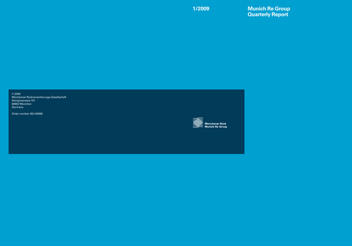 Thumbnail Munich RE (Münchener Rück) Quarterly Report 2009-q1