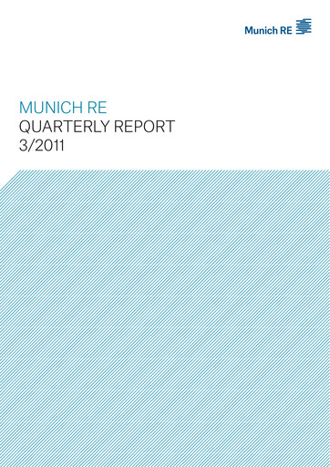 Thumbnail Munich RE (Münchener Rück) Quarterly Report 2011-q3
