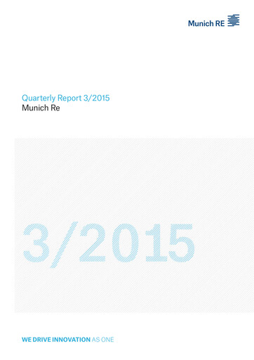 Thumbnail Munich RE (Münchener Rück) Quarterly Report 2015-q3