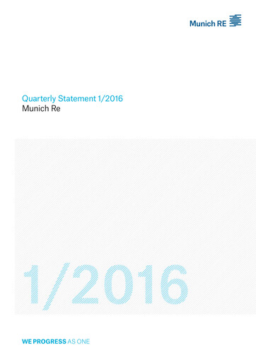 Thumbnail Munich RE (Münchener Rück) Quarterly Report 2016-q1