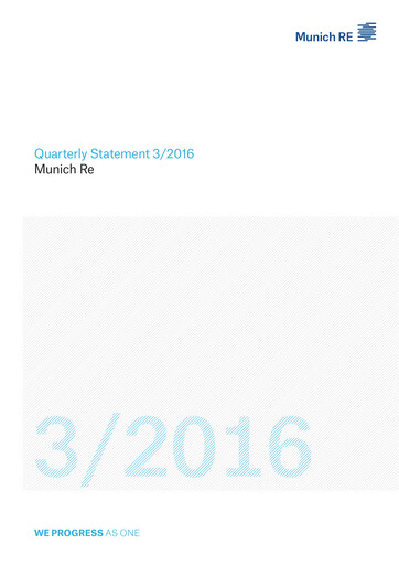 Thumbnail Munich RE (Münchener Rück) Quarterly Report 2016-q3