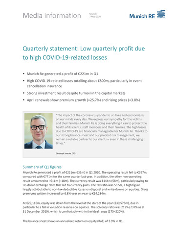 Thumbnail Munich RE (Münchener Rück) Quarterly Report 2020-q1