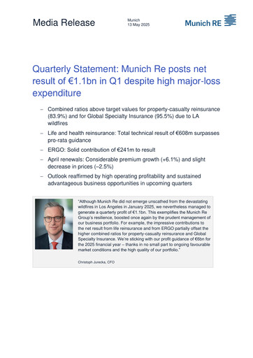 Thumbnail Munich RE (Münchener Rück) Quarterly Report 2025-q1