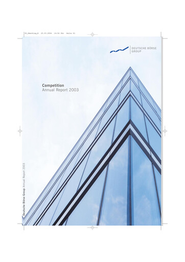 Miniature Deutsche Börse Rapport annuel 2003