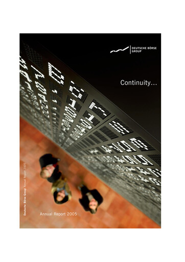 Miniature Deutsche Börse Rapport annuel 2005