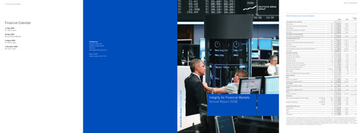 Miniature Deutsche Börse Rapport annuel 2008