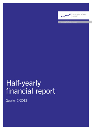Miniature Deutsche Börse Rapport semestriel 2013-h1