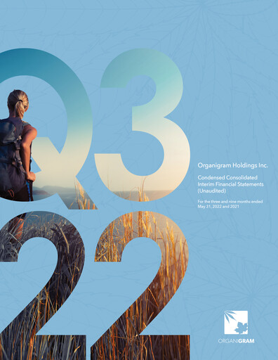 Vorschaubild OrganiGram Holdings
 Quartalsbericht 2022-q3