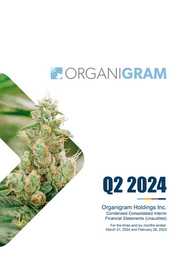 Vorschaubild OrganiGram Holdings
 Quartalsbericht 2024-q2