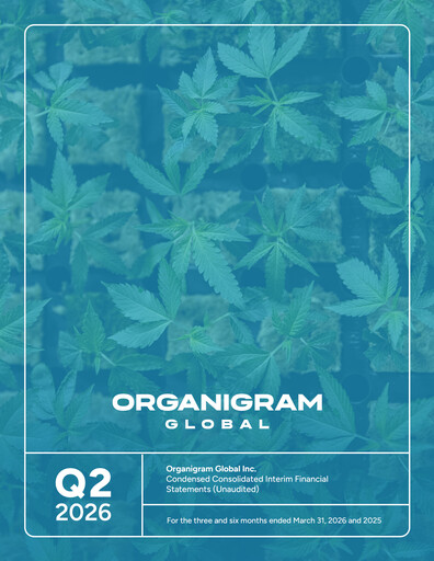 Miniature OrganiGram Holdings
 Rapport trimestriel 2026-q2