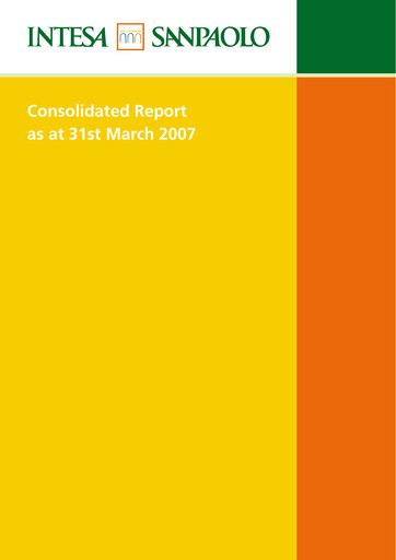 Thumbnail Intesa Sanpaolo Quarterly Report 2007-q1
