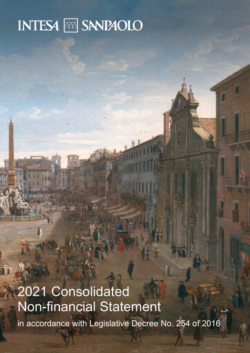 Vorschaubild Intesa Sanpaolo Nachhaltigkeitsbericht 2021