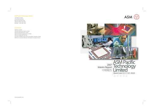 Vorschaubild ASMPT
 (ASM Pacific Technology) Halbjahresbericht 2007