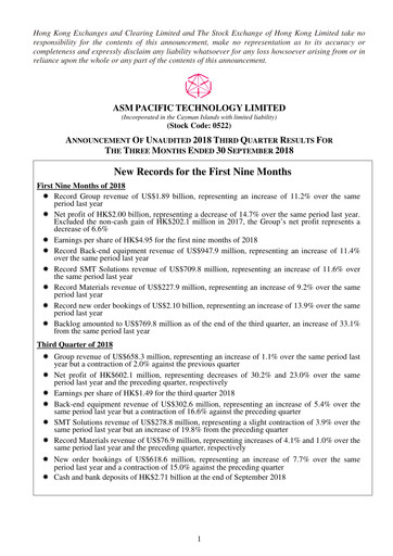 Thumbnail ASMPT
 (ASM Pacific Technology) Quarterly Report 2018-q3