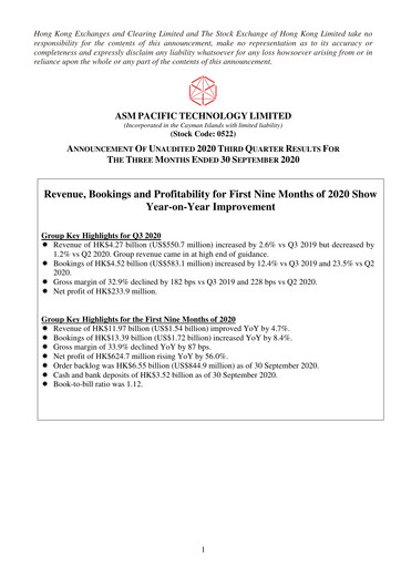 Vorschaubild ASMPT
 (ASM Pacific Technology) Quartalsbericht 2020-q3