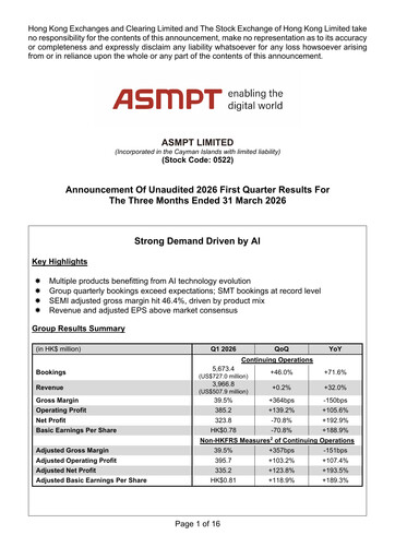 Thumbnail ASMPT
 (ASM Pacific Technology) Quarterly Report 2026-q1