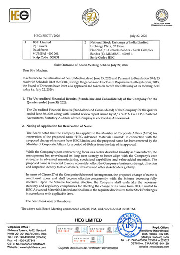 Thumbnail HEG Quarterly Report 2026-q1