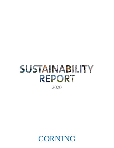 Thumbnail Corning Sustainability Report 2020