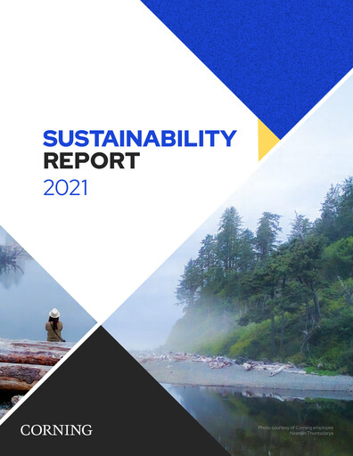 Thumbnail Corning Sustainability Report 2021
