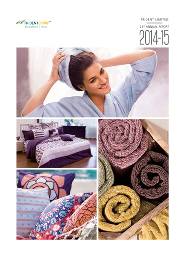 Thumbnail Trident Annual Report 2014-2015