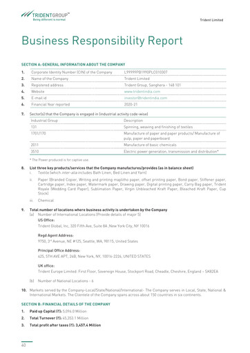 Thumbnail Trident ESG Report 2020-2021