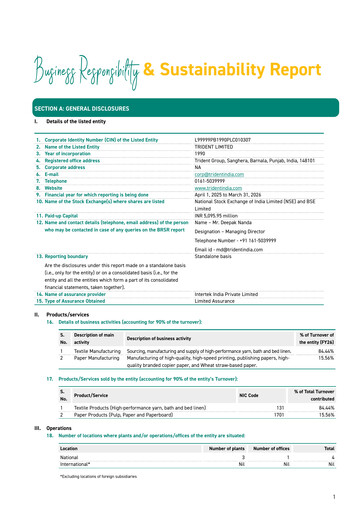 Thumbnail Trident ESG Report 2025-2026