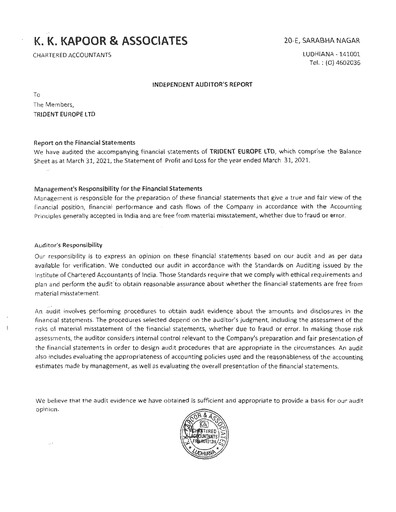 Vorschaubild Trident Finanzmitteilung 2020-2021