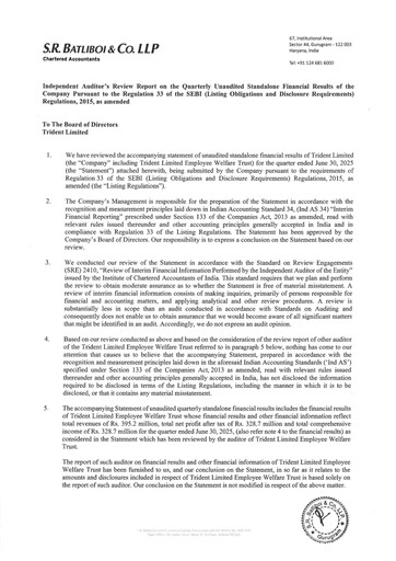 Thumbnail Trident Quarterly Report 2025-q1