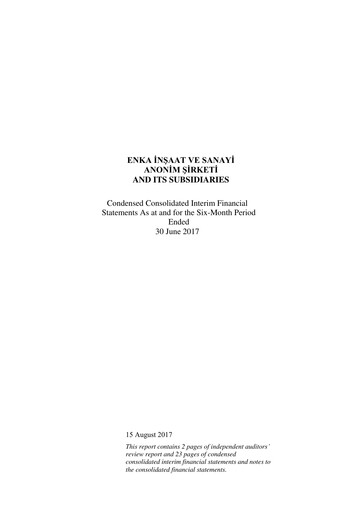 Thumbnail ENKA Half-year Report 2017-h1