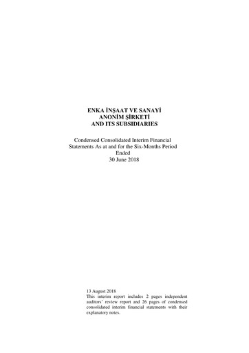 Thumbnail ENKA Half-year Report 2018-h1
