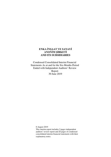 Thumbnail ENKA Half-year Report 2019-h1