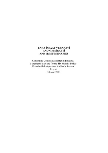 Thumbnail ENKA Half-year Report 2023-h1