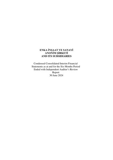 Thumbnail ENKA Half-year Report 2024-h1