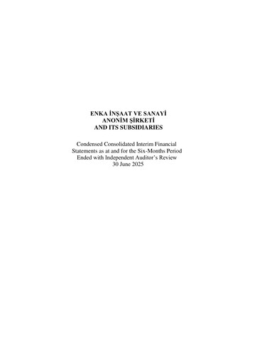 Thumbnail ENKA Half-year Report 2025-h1